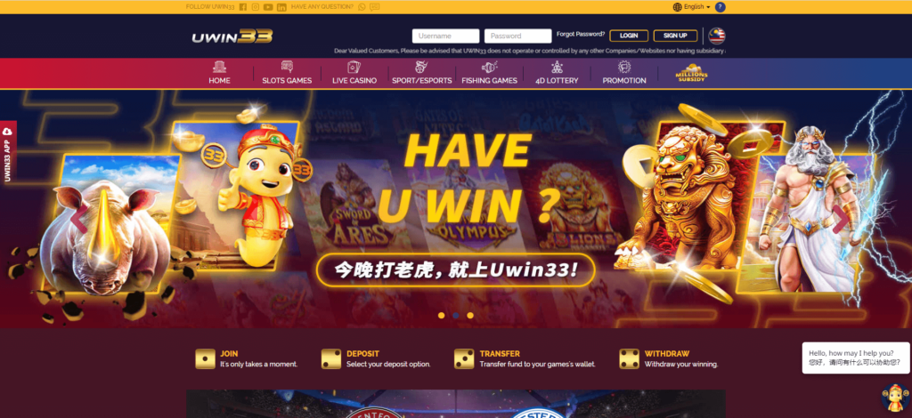 UWIN33 Online Casino Malaysia