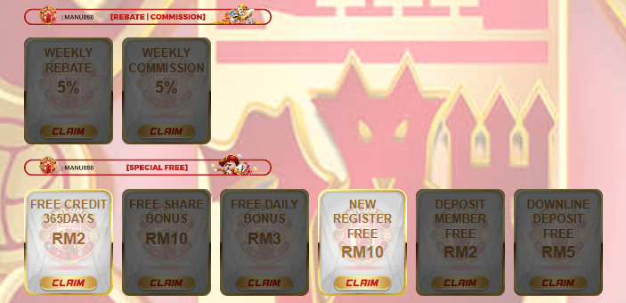 MANU888 Casino Bonuses