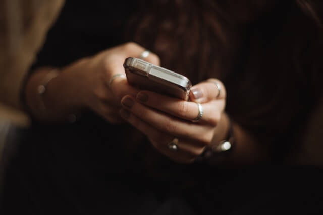 Holding Phone