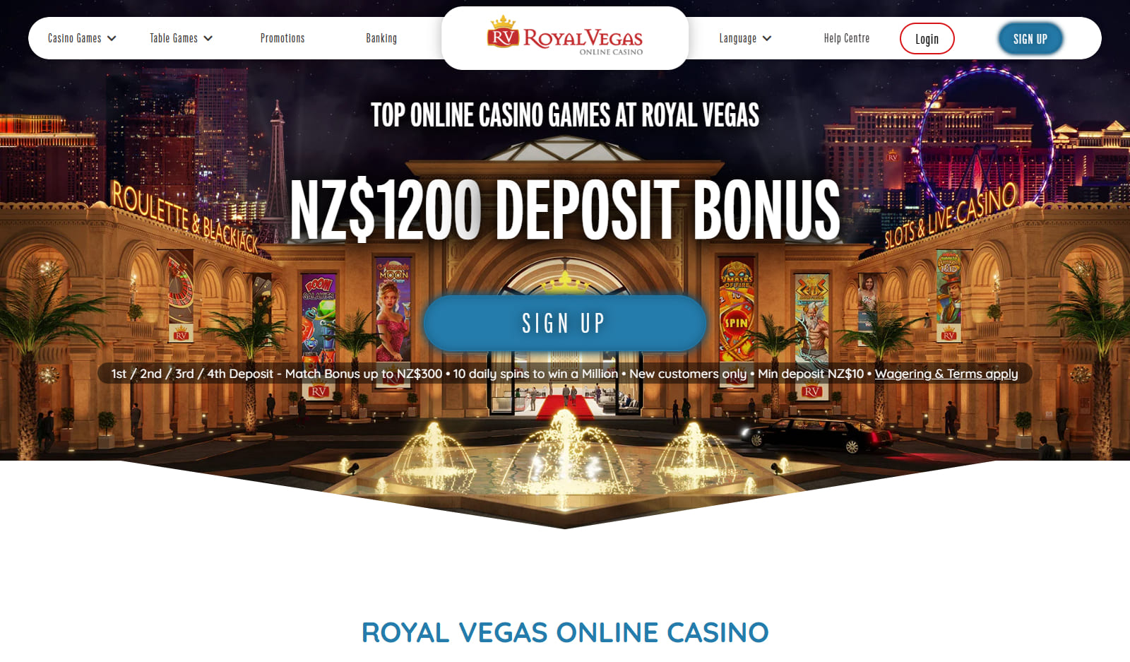 Royal Vegas-Online Casino NZ
