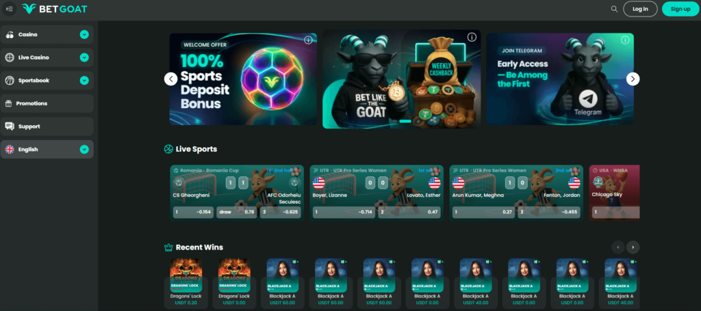 BETGoat.com Licensed USDT Casino