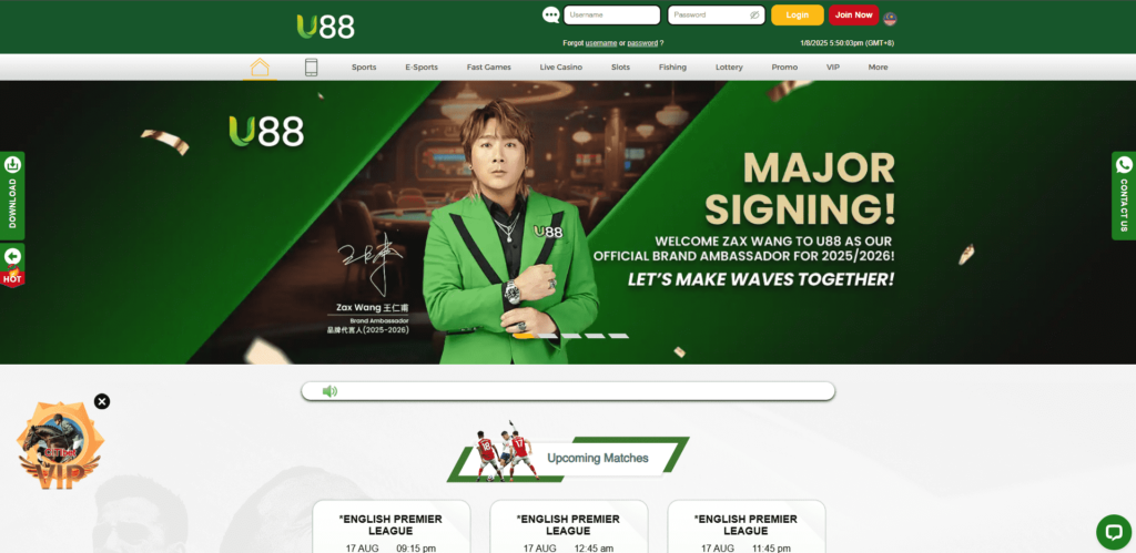Zax Wang major signing with U88