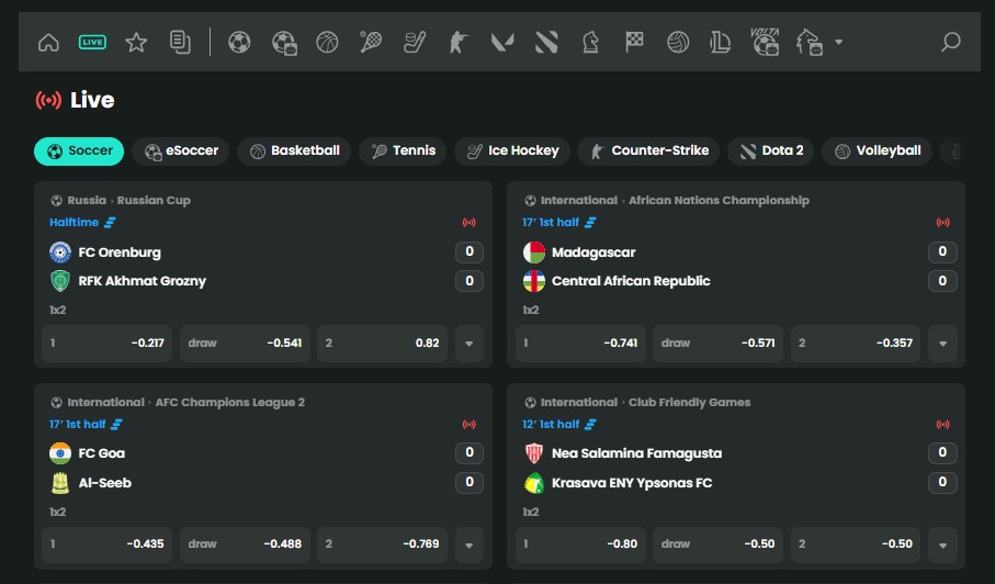 BETGOAT live betting