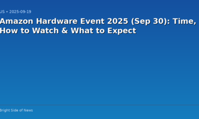 Amazon Hardware Event 2025 (Sep 30): Time, How to Watch & What to Expect