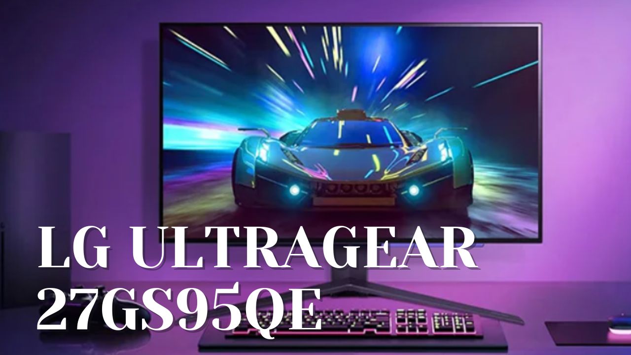 LG UltraGear 27GS95QE OLED 27-inch 1440p 240Hz gaming monitor with infinite contrast