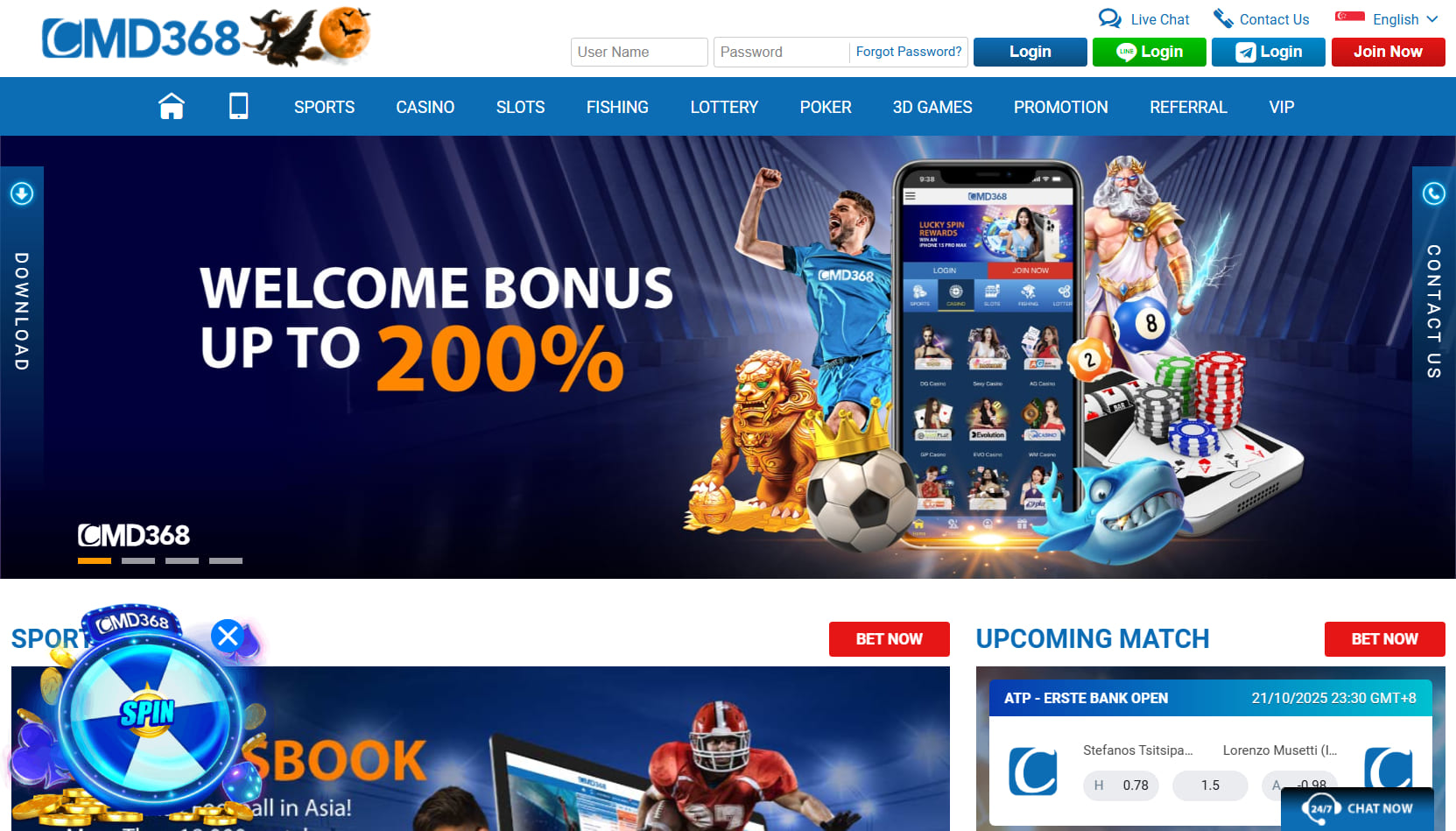 CMD368-Online Casino Singapore