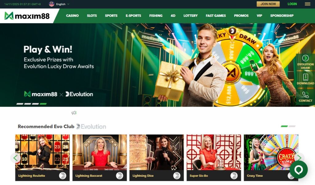 Maxim88 homepage