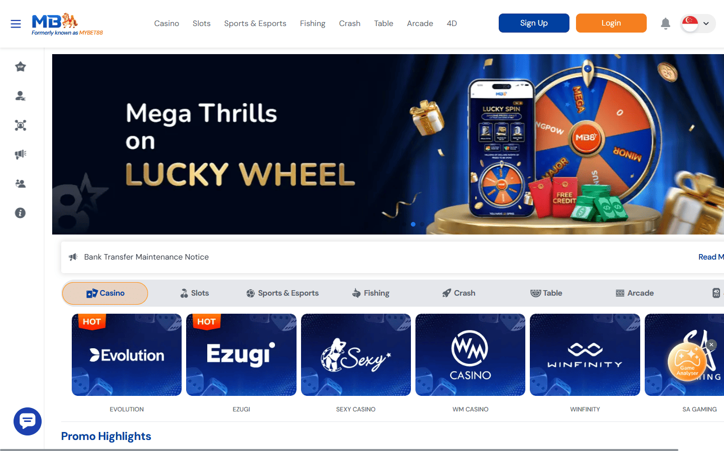 MB8 (MYBET88)-Online Casino Singapore